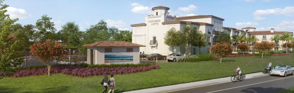 artist rendering of property seen from street view