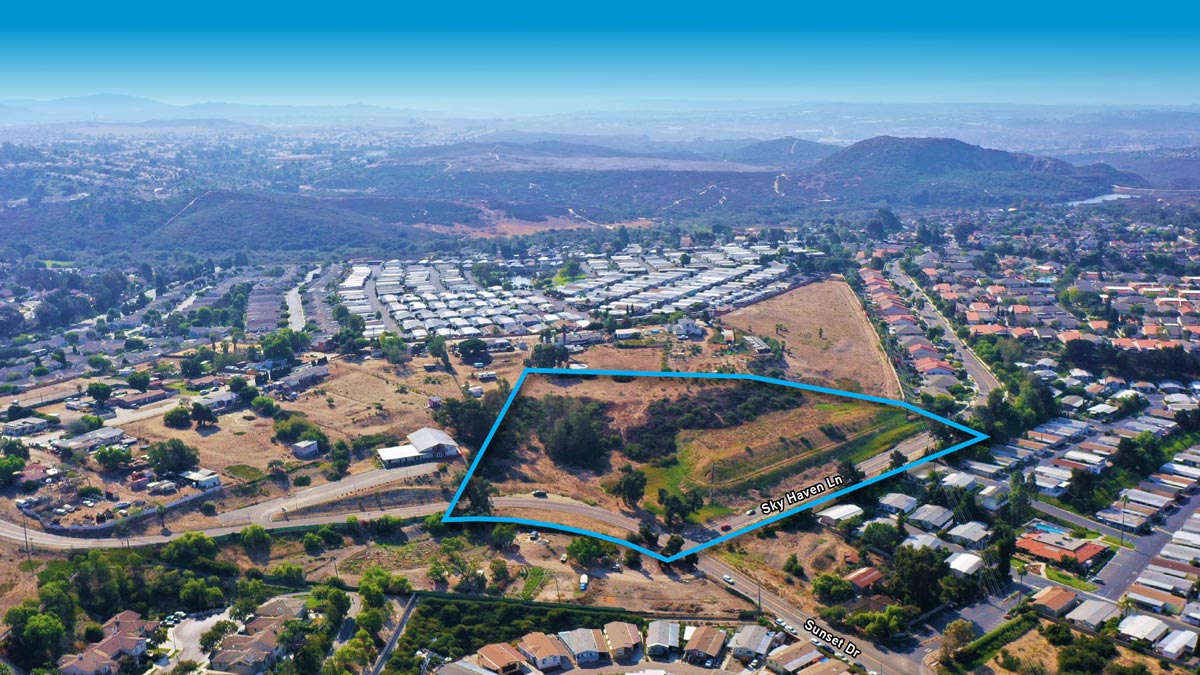 Sky Haven aerial property view