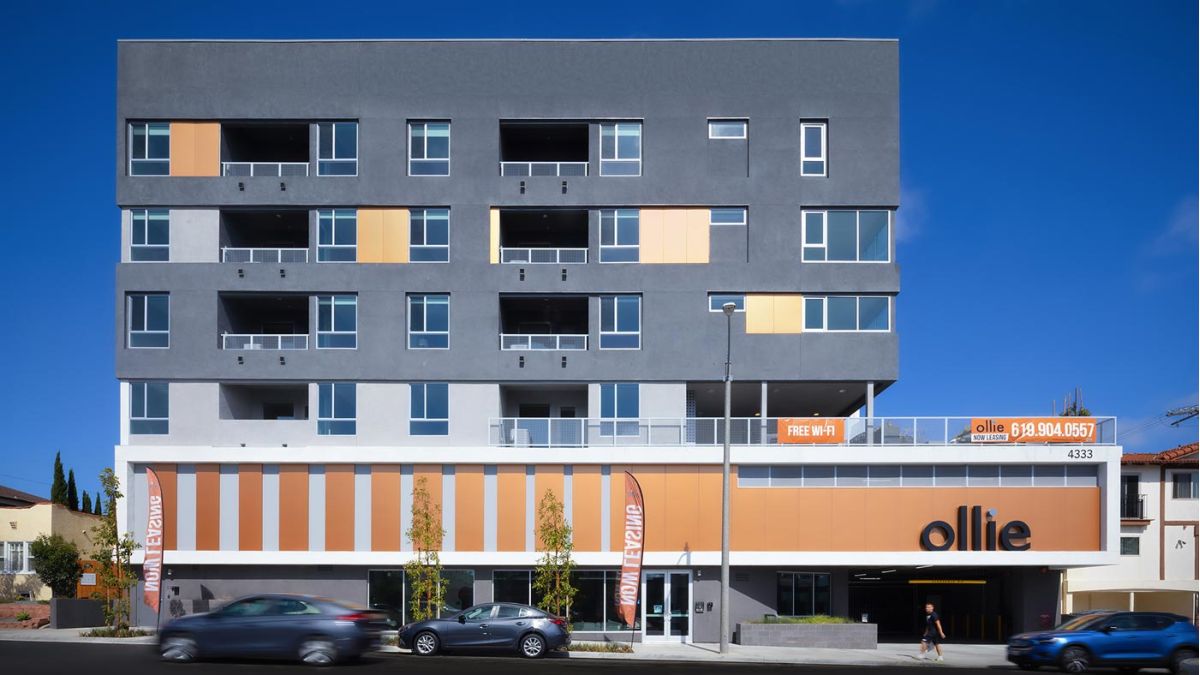 Ollie North Park Lofts exterior front view