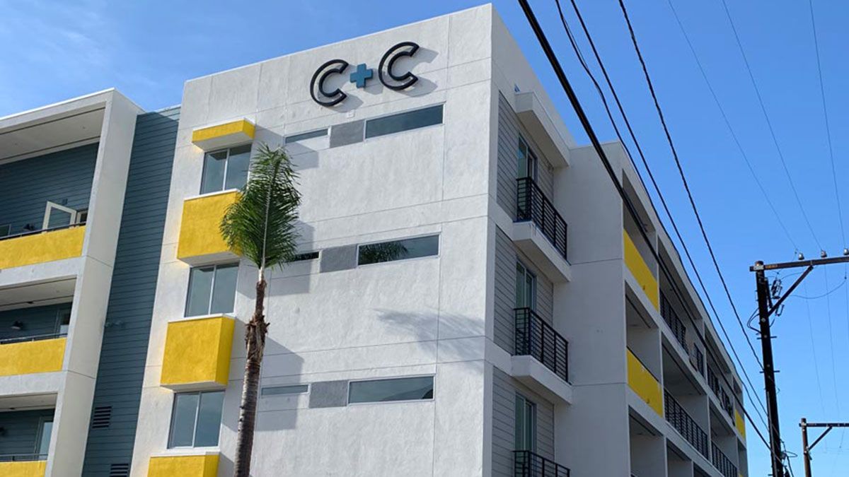 Chula Vista Church and Center Flats building logo