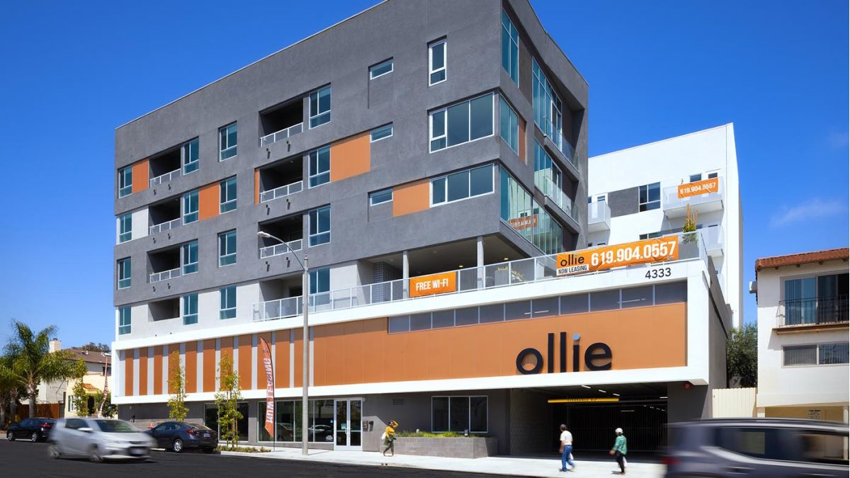 Ollie North Park Lofts exterior front view